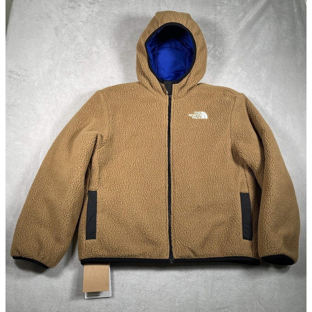 NWT The North Face Boys Reversible Shasta Full Zip Youth Jacket TNF Blue M 10 - Picture 2 of 11